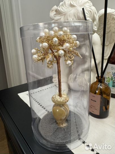 Жемчужное дерево в кашпо из оникса