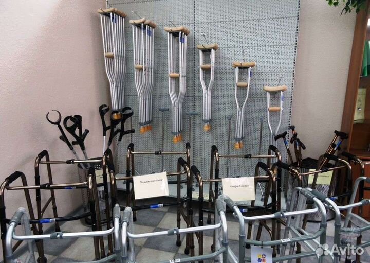 Коляски, костыли, ходунки, трости за 60 секунд