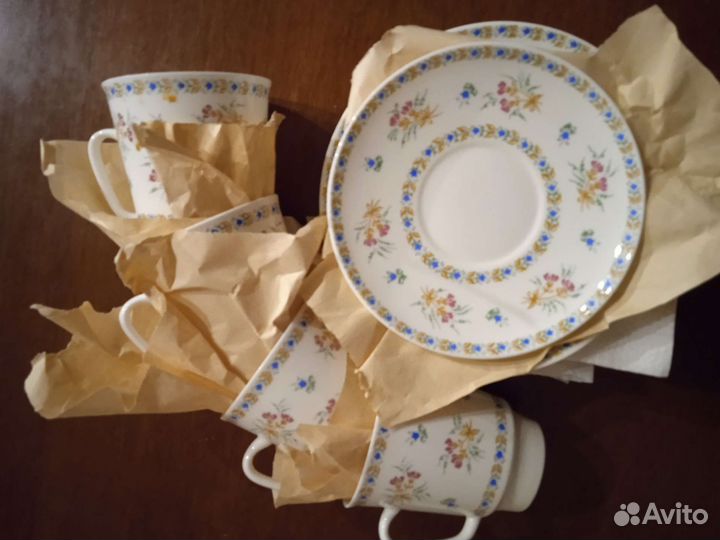 Кофейная или чайная пара лфз СССР костяной фарфор