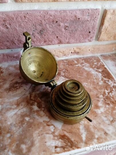 Царский разбивной разновес. Комплект. Клеймо