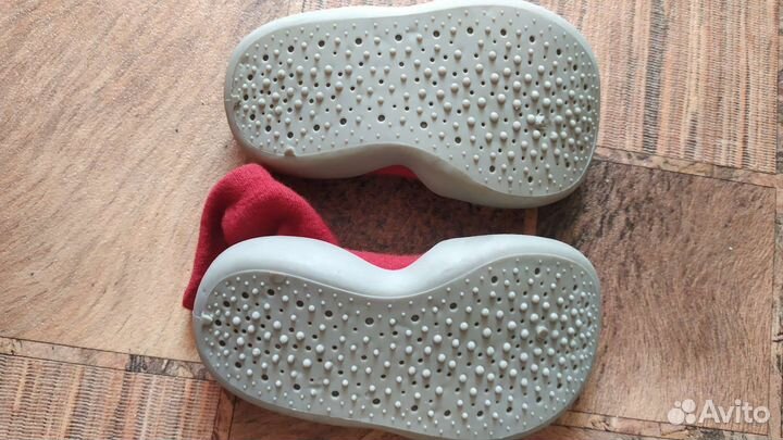 Тапочки-носочки с резиновой подошвой