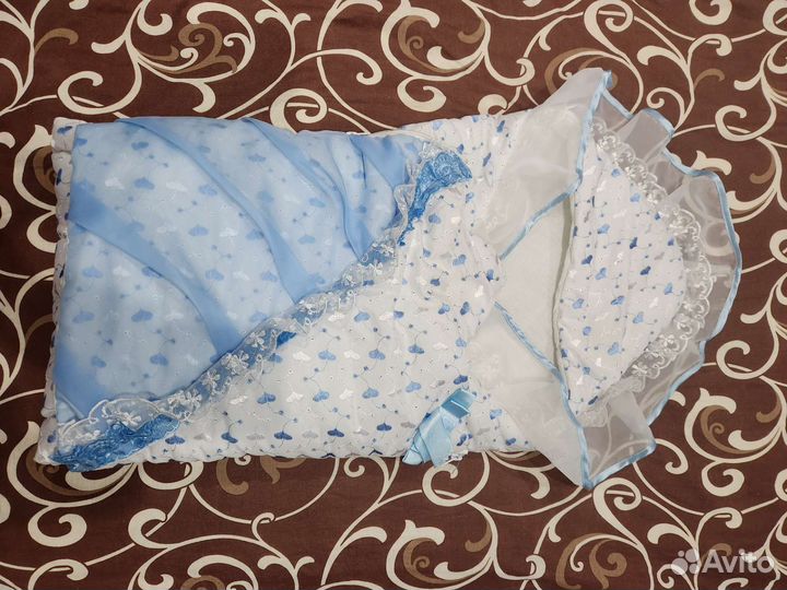 Конверт для мальчика на синтепоне