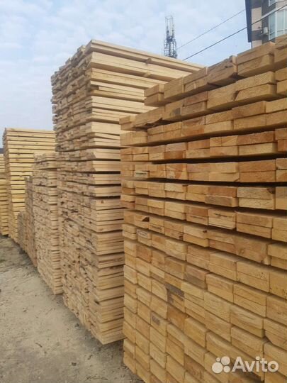 Доска обрезная дюймовка сосна зеленкк