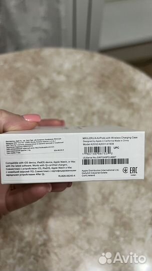 Беспроводные наушники apple airpods 2