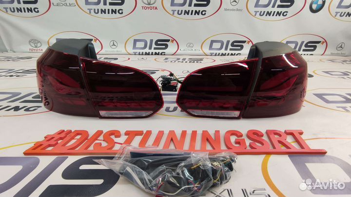 Стоп сигналы volkswagen golf (Mk6) 08-13г красные