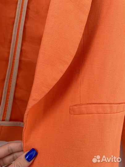 Жакет пиджак оранжевый mango S/M