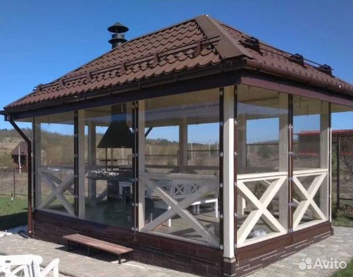 Мягкие окна для вашей беседки