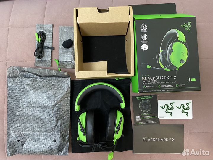 Наушники игровые Razer Blackshark V2 X -Green