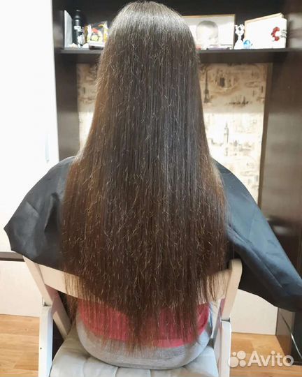 Кератиновое выпрямление волос