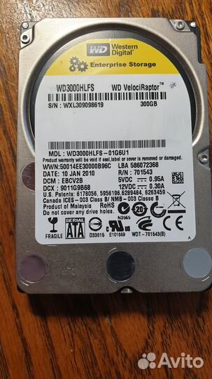 WD velociraptor 300 GB