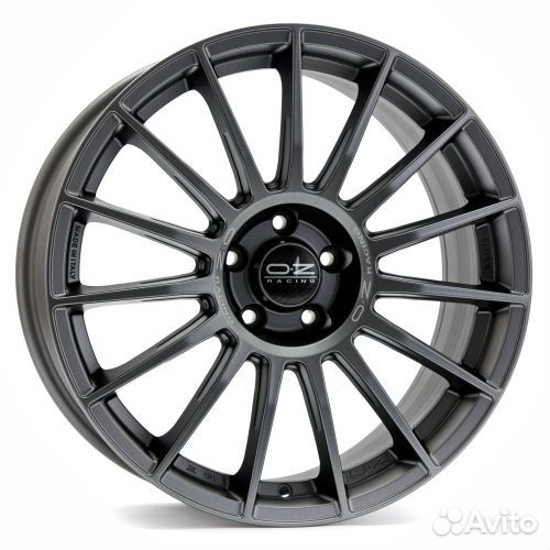 Диски O.Z Racing Superturismo LM 9,5x19 5x112 ET:21 66.5 Matt Graphite Silver Lettering