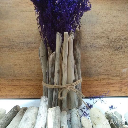 Набор дрифтвуд палочек для изготовления вазочки