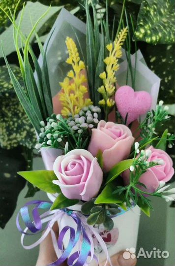 Букеты из мыла, индивидуально, ярко и красиво