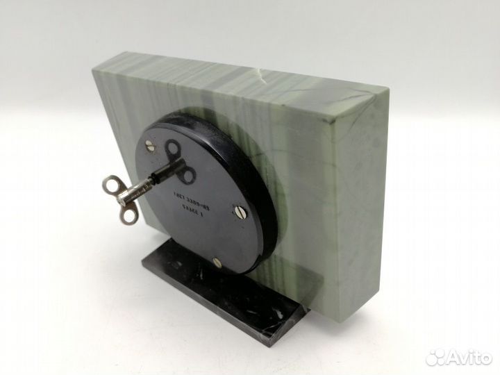 Часы настольные Молния камень Офиокальцит