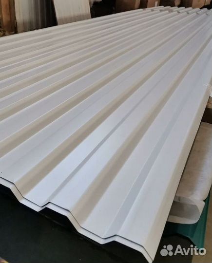 Профнастил 0,35 - 0,5мм цинк/пoлиэстp