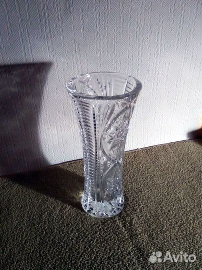 Хрустальная ваза для цветов СССР