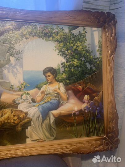 Большая картина Сатаров М.А маслом 93х73