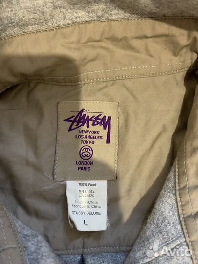 Шерстяная рубашка stussy