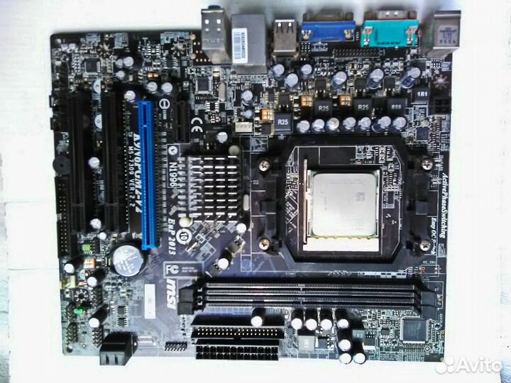 Материнская плата 7309 K9N6PGM2 AM-2 + процессор