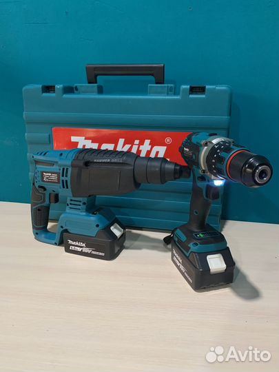 Шуруповерт 854J76-7 и Перфервтор DHR241 Makita 18V