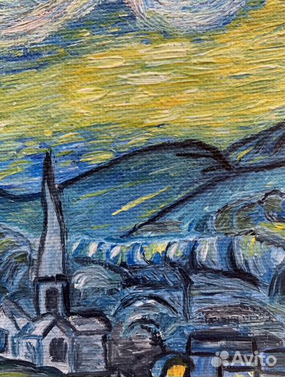 Картина маслом ‘‘Звездная ночь‘‘