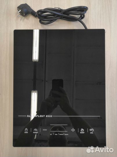 Плита индукционная безимпульсная 2000Вт Alkomplekt