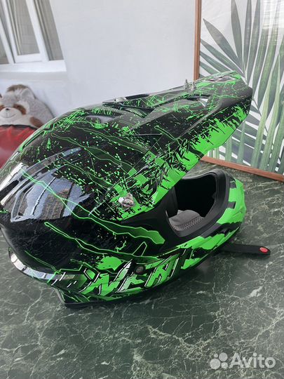 Кроссовый шлем oneal оригинал с очками 100