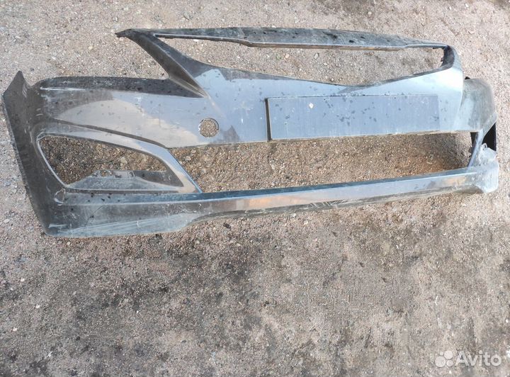 Бампер передний Hyundai Solaris 2015 коричневый