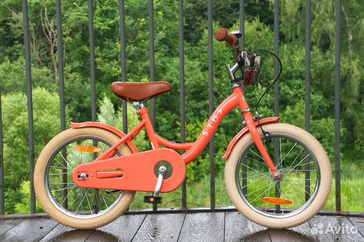Детский велосипед Stoy 16 Vintage Bicycle Peach