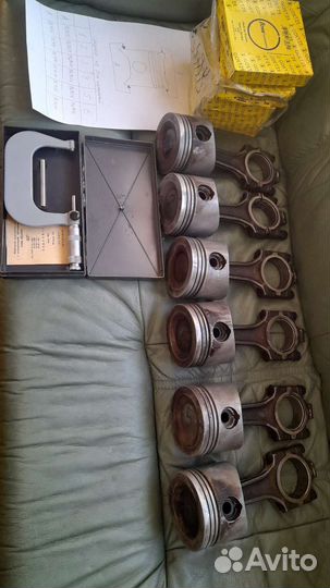 Поршни с шатунами BMW M30 turbo (M106 оригинал)