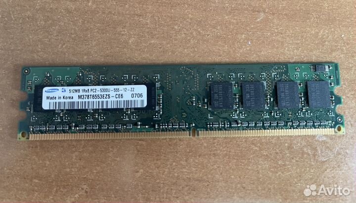 Оперативная память samsung ddr 2 512 mb