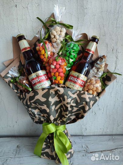 Подарок мужчине Съедобный букет мужчине