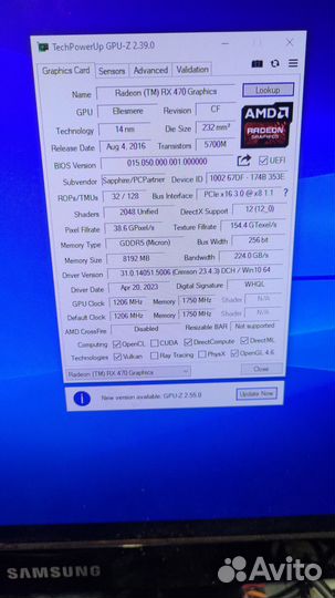 Sapphire rx 470 8gb