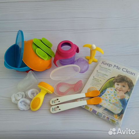 Набор для малыша ложки,миски,нимблер