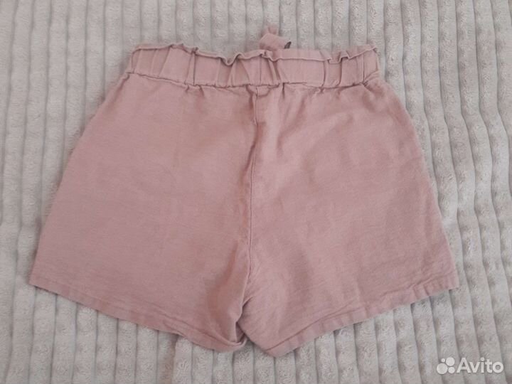 Шорты коричневые с принтом