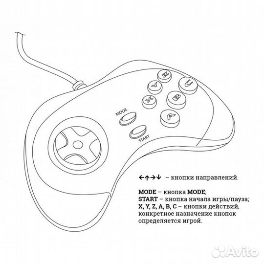Джойстик 16 бит, 16 bit Sega Сега, Хами 4