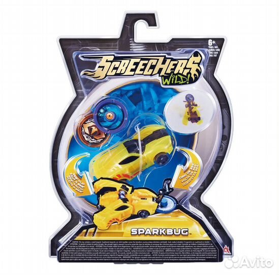 Дикие Скричеры. Машинка-трансформер Спаркбаг л1 тм