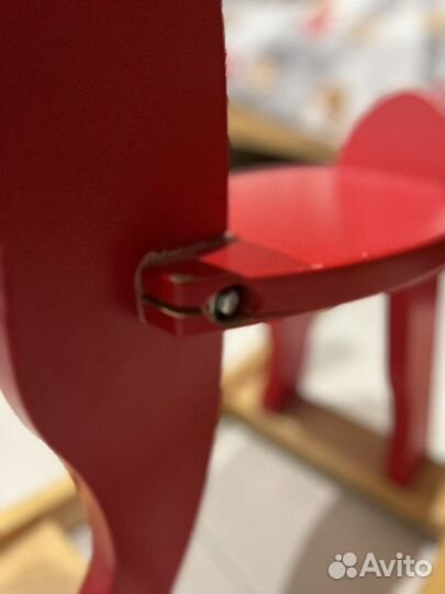 Качалка икеа лось красная