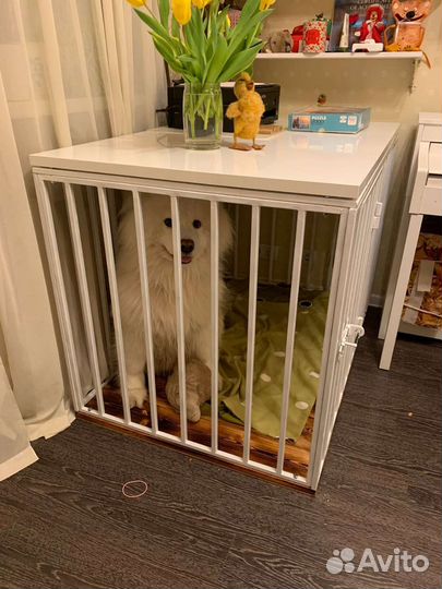 Усиленная интерьерная клетка для собак