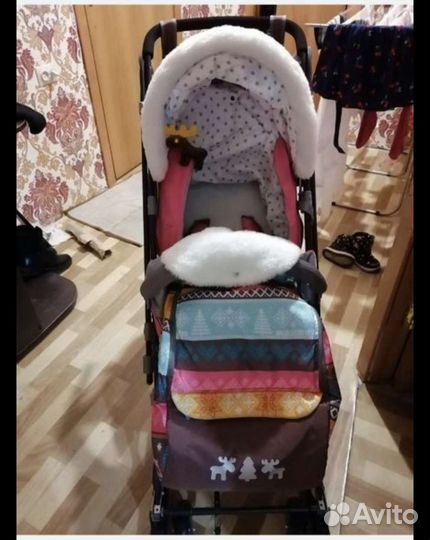 Детские санки коляска ника