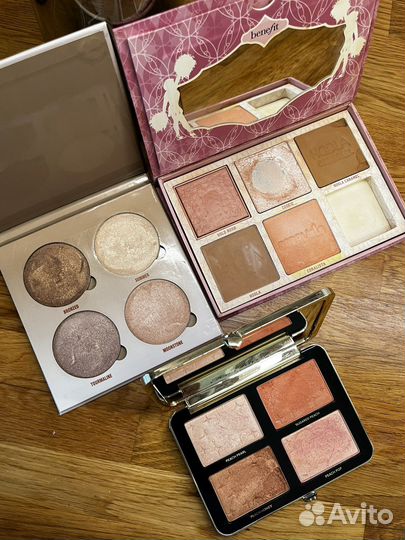 Палетки хайлайтеры/пудры б/у