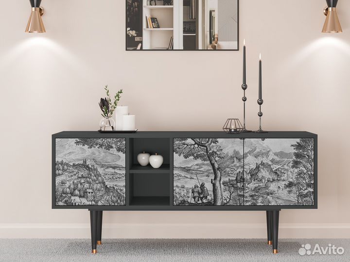 Тв-тумба T5 - Антрацит - Milites Requiescentes