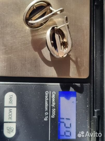 Серьги серебро