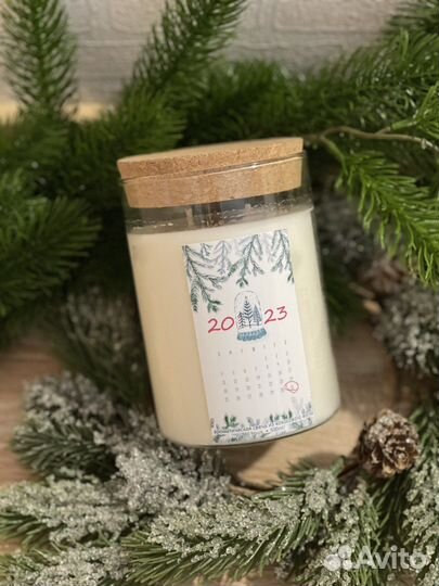 Арома свеча свеча для дома новогодняя свеча