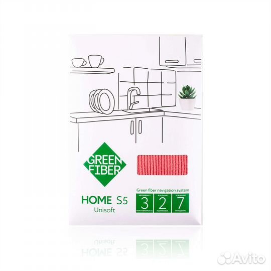 Салфетка вельветовая, гринвей