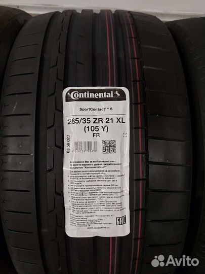 Continental SportContact 6 325/30 R21 и 285/35 R21