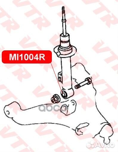 Сайлентблок mitsubishi L200 / triton (KA T, KB T)