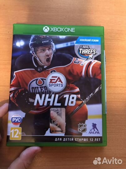 Игры на xbox One диски NHL18