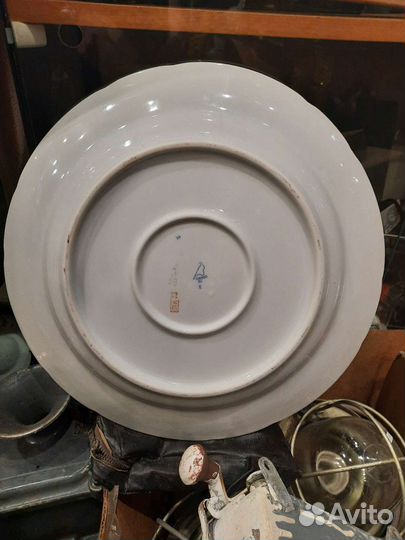 Тарелка блюдо огромного размера СССР Дулёво