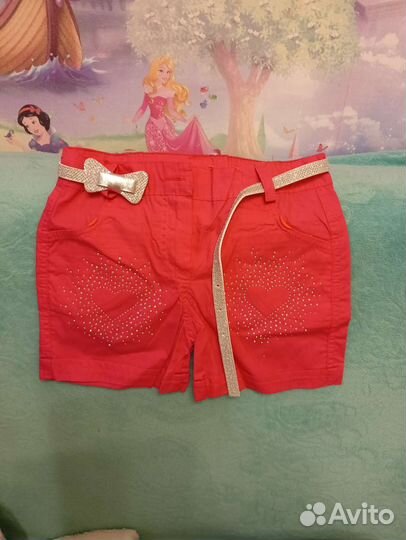Шорты новые для девочек 128 разм